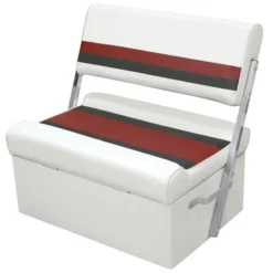 WISE SEATING Flip-Flop Seat - White/Red/Charcoal