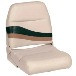WISE SEATING Premium Boat Seat, Jade/Fawn