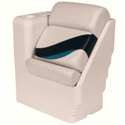 WISE SEATING Premium Left Lean Back Recliner, Navy/Cobalt