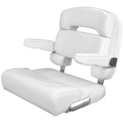 TACO MARINE 25" Deluxe Capri Helm Chair, White