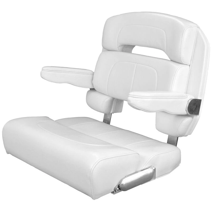 TACO MARINE 25" Deluxe Capri Helm Chair, White 1 TACO MARINE 25" Deluxe Capri Helm Chair, White