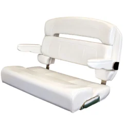 TACO MARINE 36" Deluxe Capri Helm Bench Chair, White