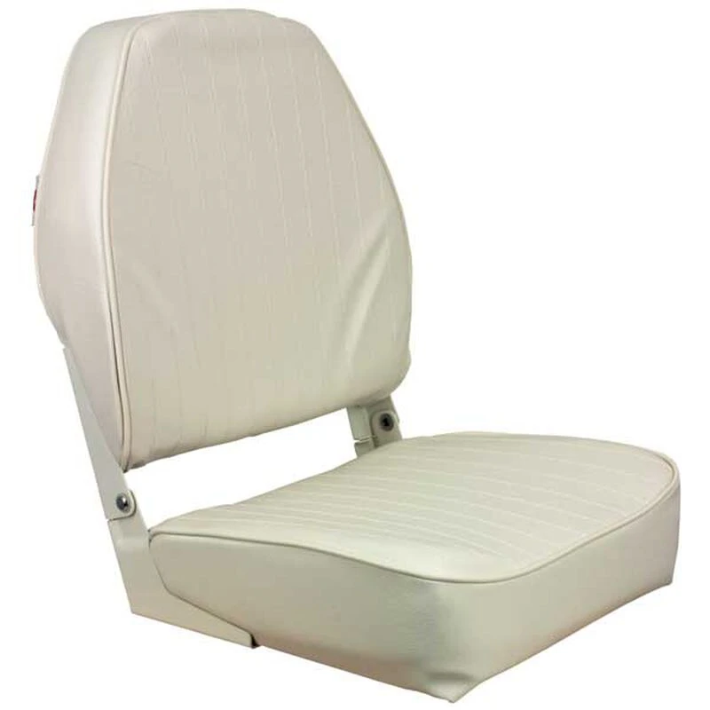 SPRINGFIELD Folding High Back Seat, White 1 SPRINGFIELD Folding High Back Seat, White