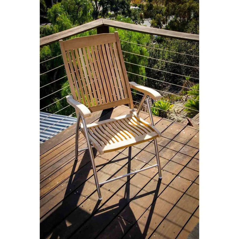 SEATEAK Windrift Teak Folding Deck Chair 5 SEATEAK Windrift Teak Folding Deck Chair - Image 5