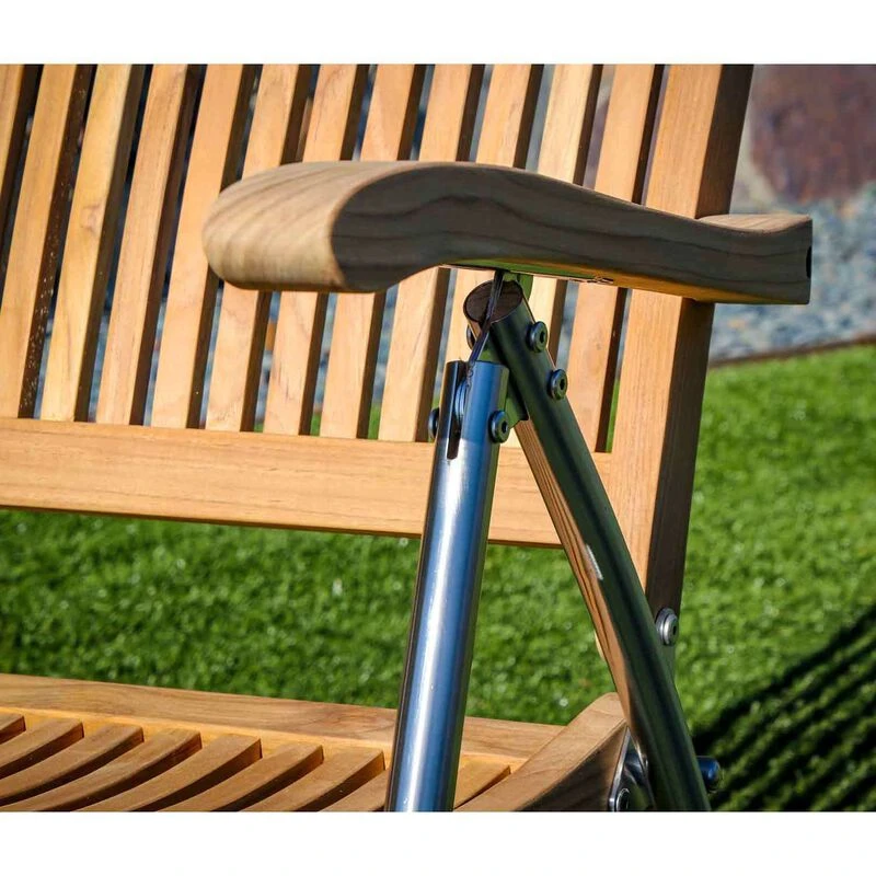 SEATEAK Windrift Teak Folding Deck Chair 8 SEATEAK Windrift Teak Folding Deck Chair - Image 8