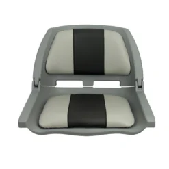 SPRINGFIELD Traveler Folding Seat, Charcoal And Gray Upholstery With Gray Shell