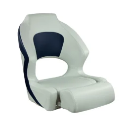 SPRINGFIELD Deluxe Sport Flip-Up Seat, Blue And White Upholstery