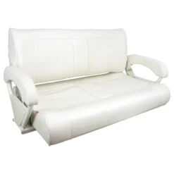 SPRINGFIELD Double Bucket Bench Seat, Off White Upholstery