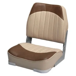 WISE SEATING Low Back Boat Seat, Sand/Brown