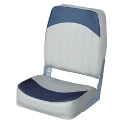 WISE SEATING High Back Boat Seat, Gray/Navy