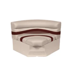 WISE SEATING Premier Pontoon, Bow Radius Corner Section
