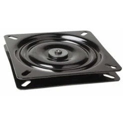 ATTWOOD Black Powder Coated Seat Swivel, 0&deg; Tilt